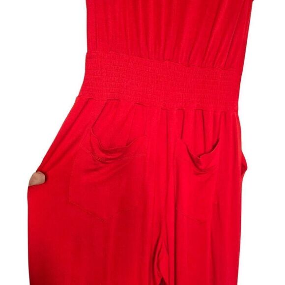 Cabi Uptown Jumpsuit Vermilion Red Size Medium - Picture 9 of 11